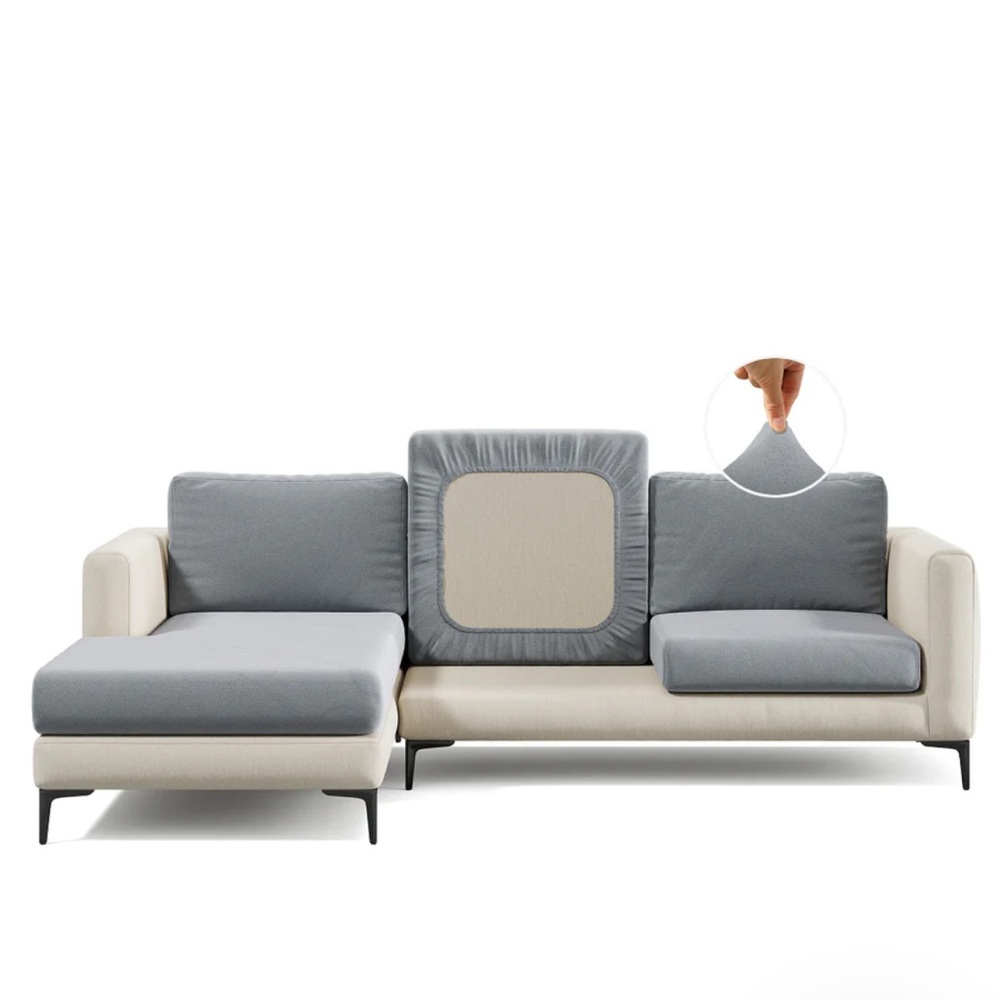 Nolan Interior Miracle Sofa Covers Suede Chia Grey